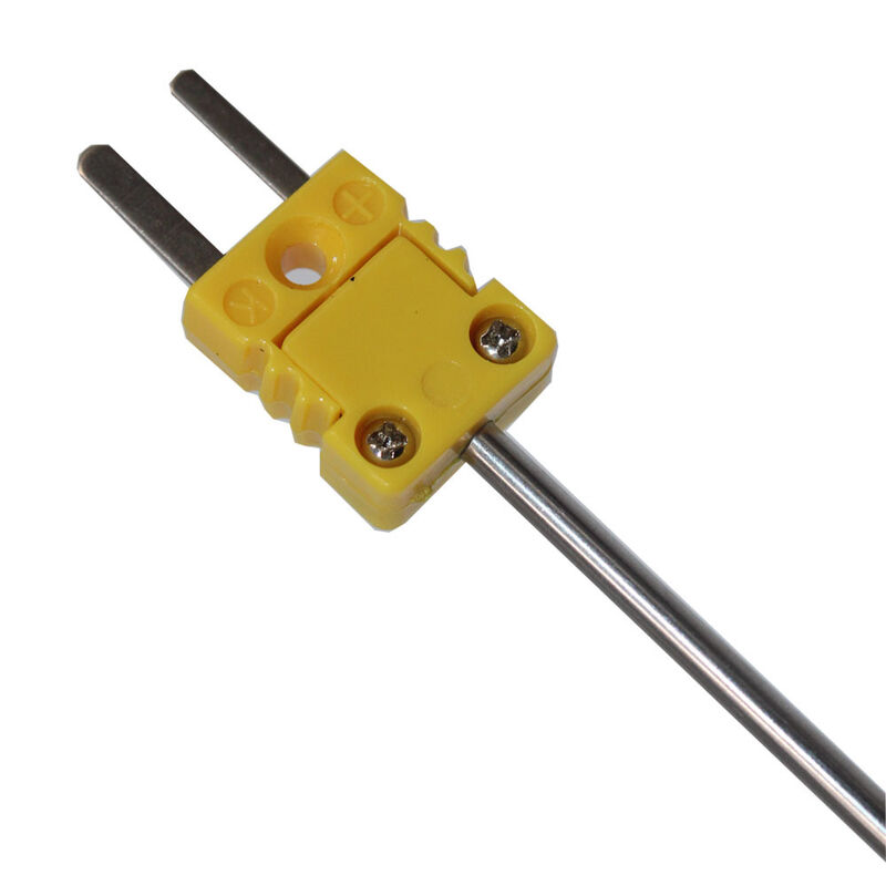 SS304 K Needle Type Probe Food Grade Thermocouple with Yellow Plug Temperature Sensor