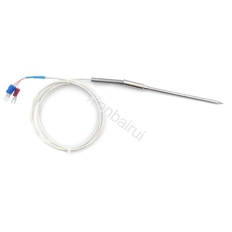 3 Wire Industrial Stainless Steel Probe Temperature Thermocouple Type K  Rtd Sensor Pt100