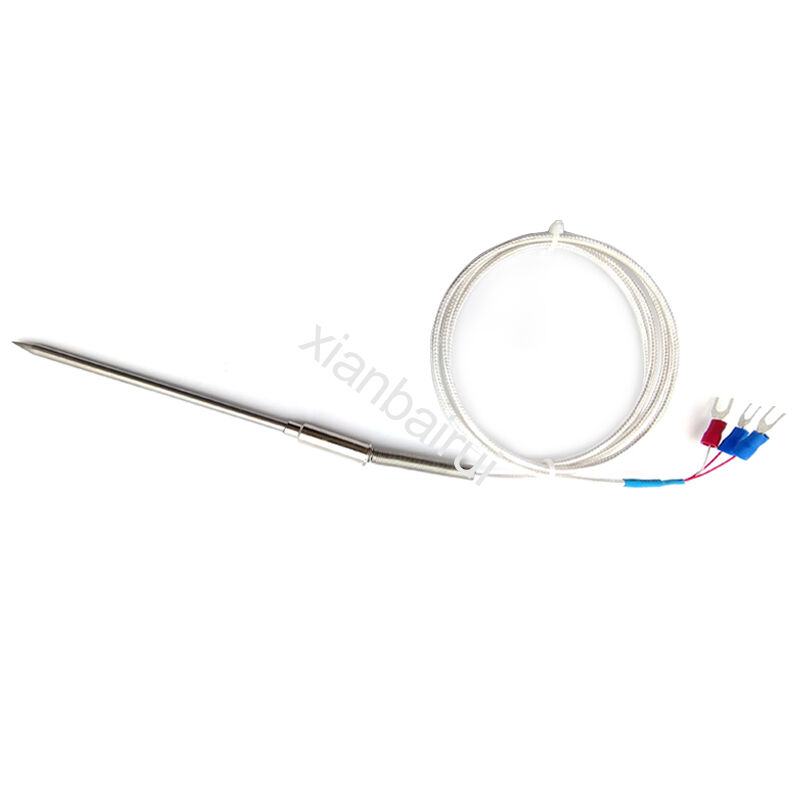 3 Wire Industrial Stainless Steel Probe Temperature Thermocouple Type K  Rtd Sensor Pt100