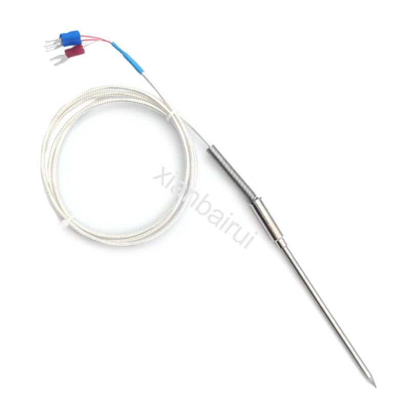 3 Wire Industrial Stainless Steel Probe Temperature Thermocouple Type K  Rtd Sensor Pt100