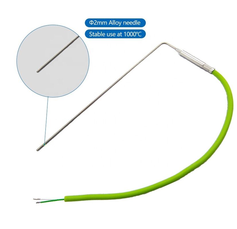 High Precision K-Type Thermocouple 0-650°C Temperature Sensor with 1mm/2mm/3mm Diameter