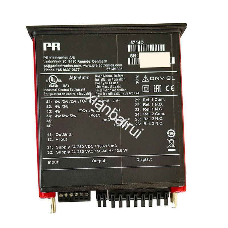 PR electronics  5714A 5714B 5714C 5714D mA or V or potentiometer or Ohm or RTD and TC input