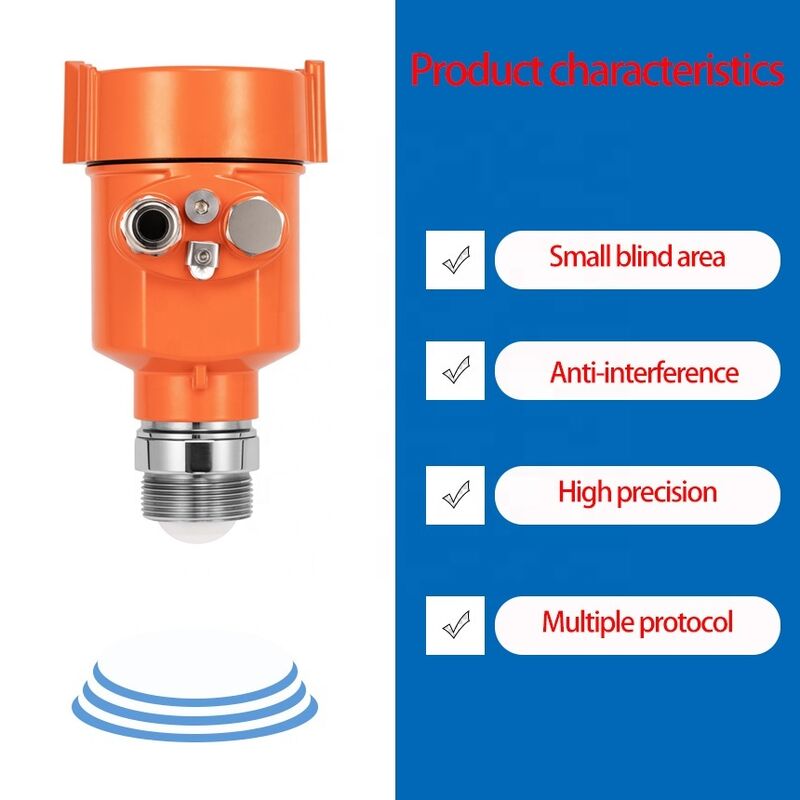 80GHz High Quality radar Level Measuring Instruments RS485 Output Small Lens Antenna radar Liquid Level Gauge