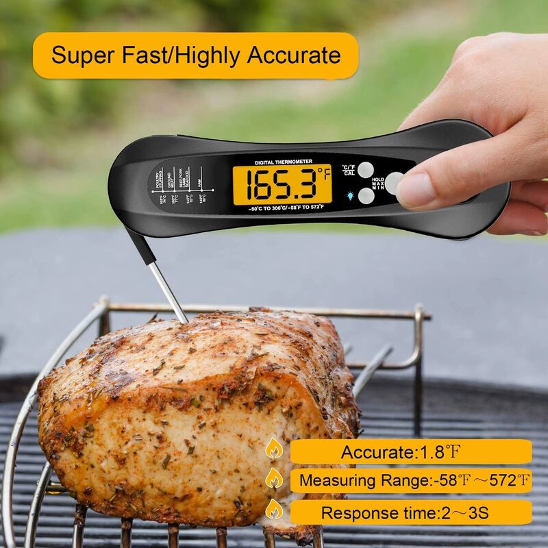 Super Household Thermometers Fast Reading Food BBQ Thermometer Digital Cooking Thermometer with Inside Magnet Temperature Sensor