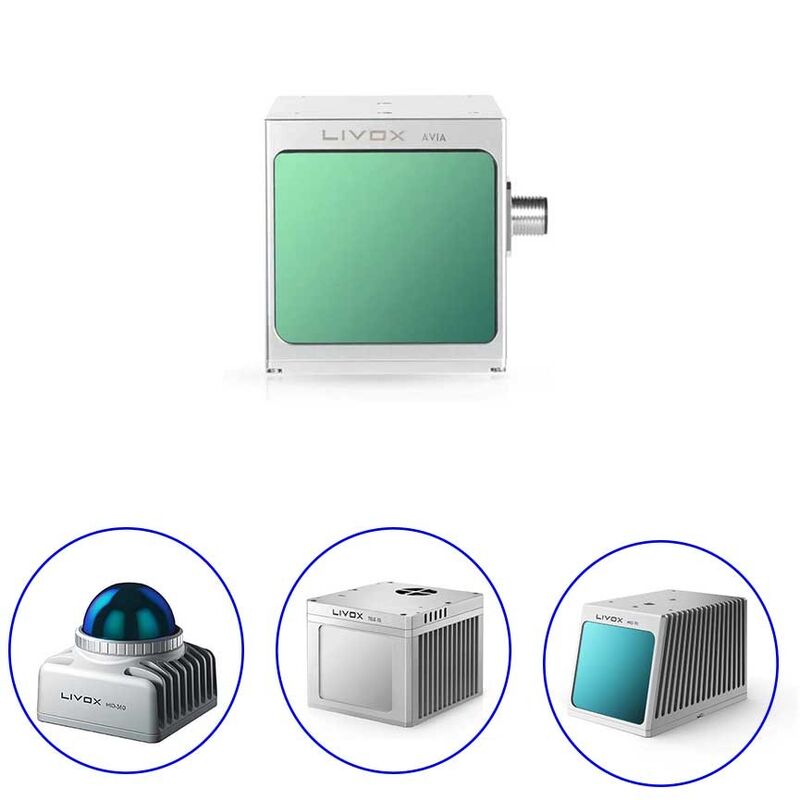 50m distance high precision and high rotation frequency low noise and small size light weight range 3D lidar sensor
