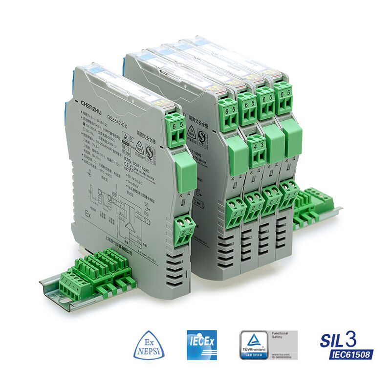GS8512-EX 250V AC 2A 및 30V DC 2A 릴레이 출력 신호 격리기와 함께 DIN35mm 장착을위한 안전 장벽