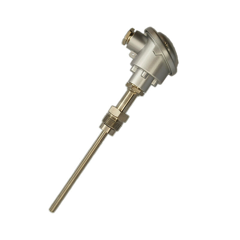 High Precision Pipe Temperature Sensor with Threaded Installation for -196 to 450℃ Range