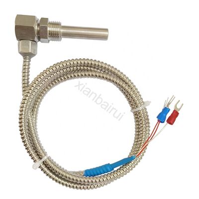 3 Wires Waterproof Probe Thermal Resistance Thermocouples Pt100 Rtd Pt1000 Temperature Sensor